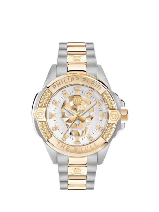 Philipp Plein Accessories - Philipp Plein Women's Two-Tone Gold and Silver Skull Dial Bracelet Watch